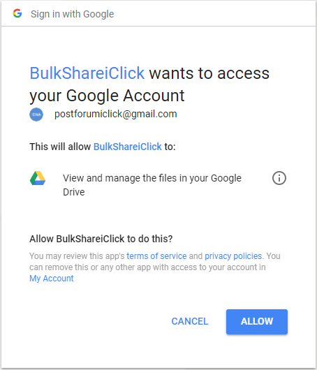 Update Bulk Share Google Drive 1.0.9.8