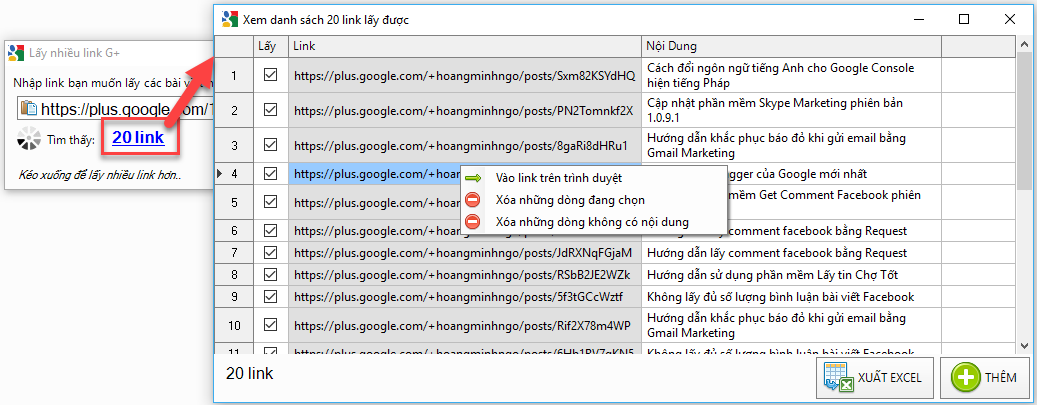 Update công cụ seo Google+, Youtube, Maps