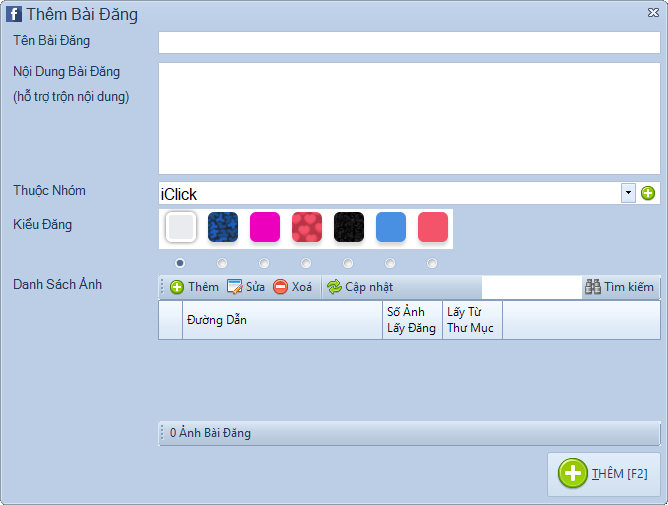 Update Facebook marketing iClick