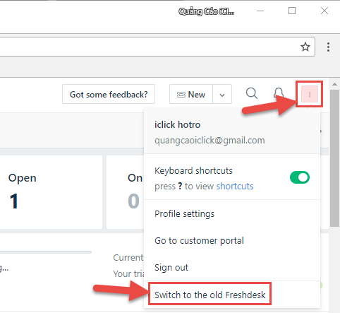 Update gửi email marketing với Freshdesk