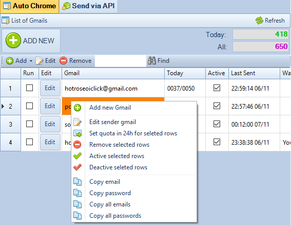 Update Gmail Marketing iClick