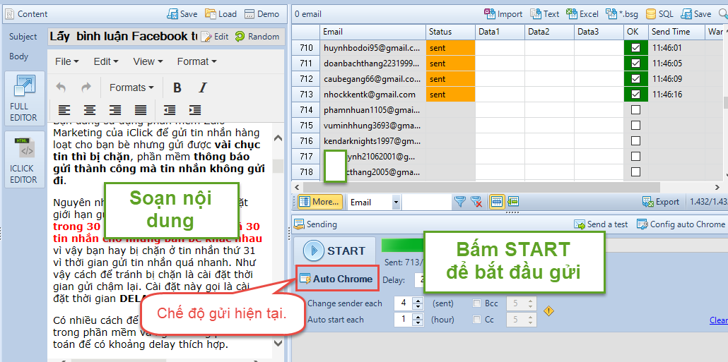 Update Gmail Marketing iClick