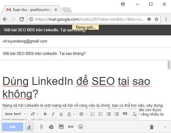 Update Gmail Marketing iClick