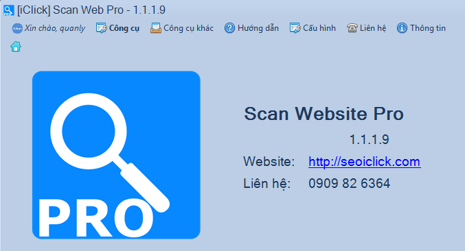 Nâng cấp phần mềm Scan Web Pro phiên bản 1.1.1.9