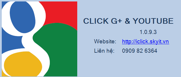 Cập nhật phần mềm Seo G+, Youtube, Maps phiên bản 1.0.9.3