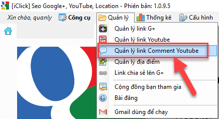 Update phần mềm seo Youtube