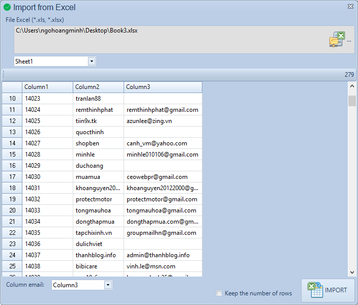 Update phần mềm Verify Email iClick
