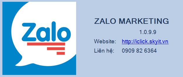 Cập nhật phần mềm Zalo Marketing phiên bản 1.0.9.9