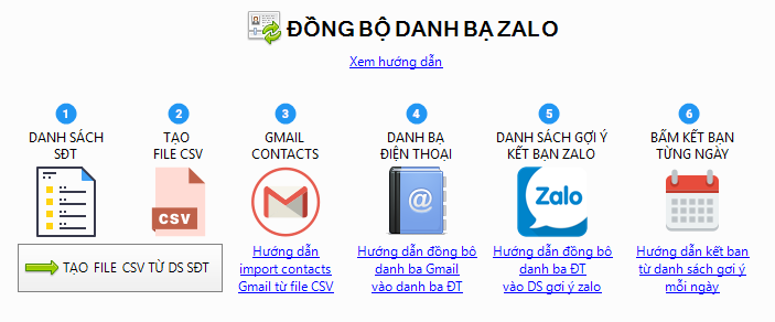 Hướng dẫn đồng bộ danh bạ Zalo