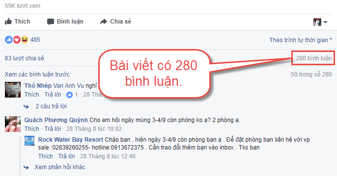 Xuất bình luận Fb ra excel